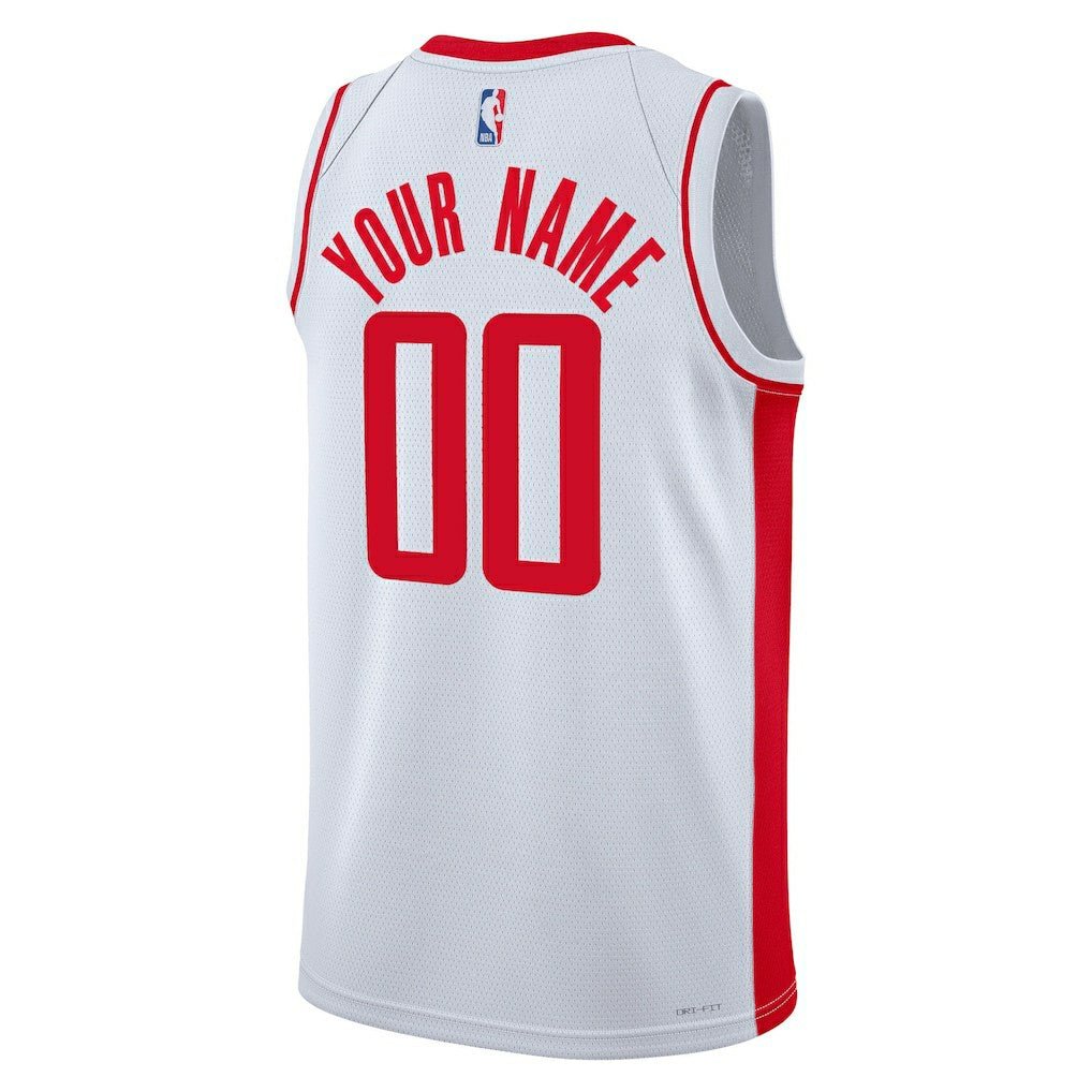 Nike - Houston Rockets Unisex Swingman Custom Jersey White - Association Edition