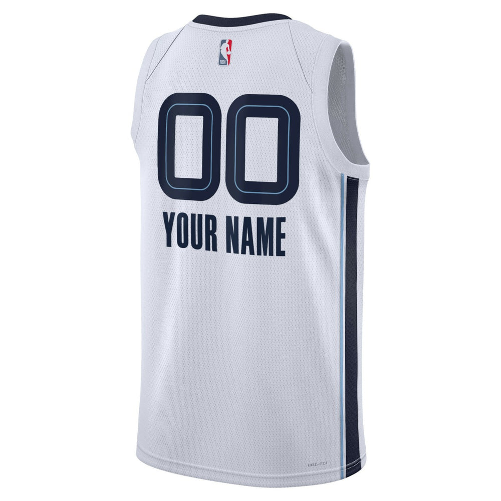 Nike - Memphis Grizzlies Unisex Swingman Custom Jersey White - Association Edition