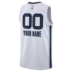 Nike - Memphis Grizzlies Unisex Swingman Custom Jersey White - Association Edition