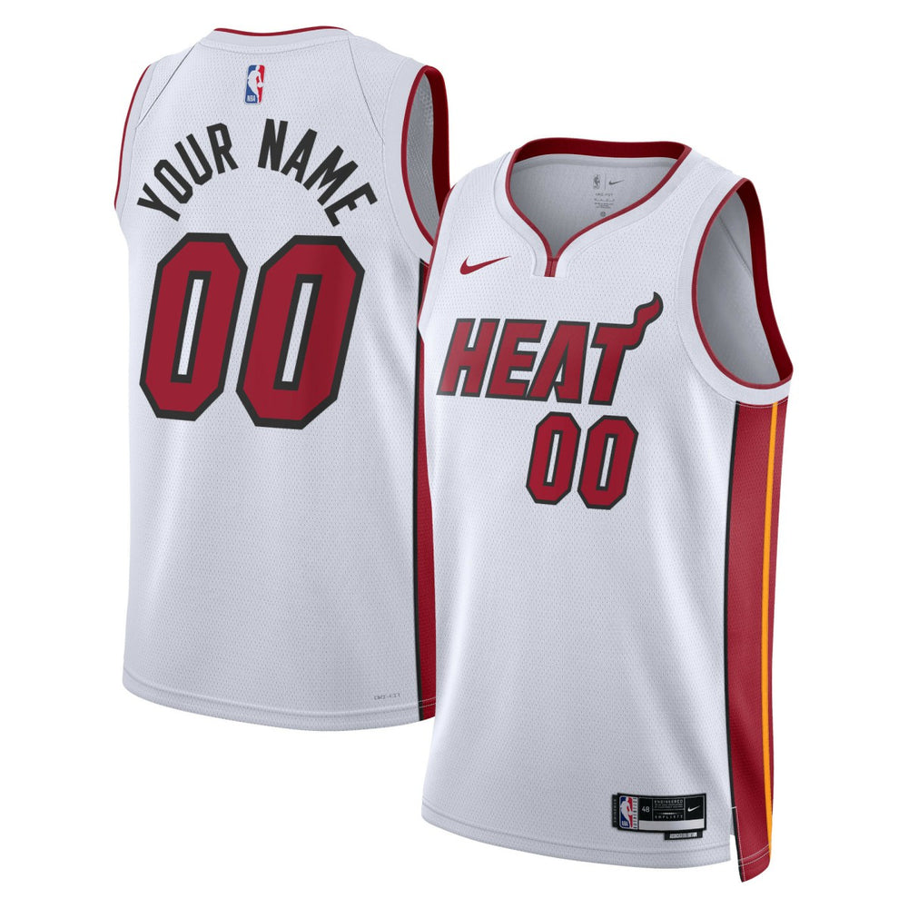 Nike - Miami Heat Unisex Swingman Custom Jersey White - Association Edition