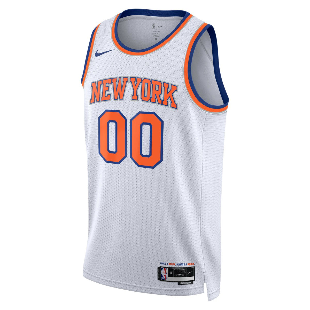 New York Knicks Unisex Swingman Custom Jersey White - Association Edition | NBA Jerseys