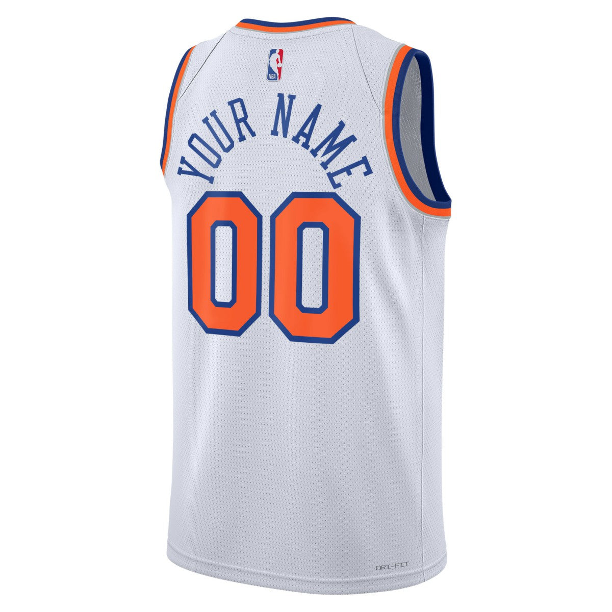 New York Knicks Unisex Swingman Custom Jersey White - Association Edition | NBA Jerseys