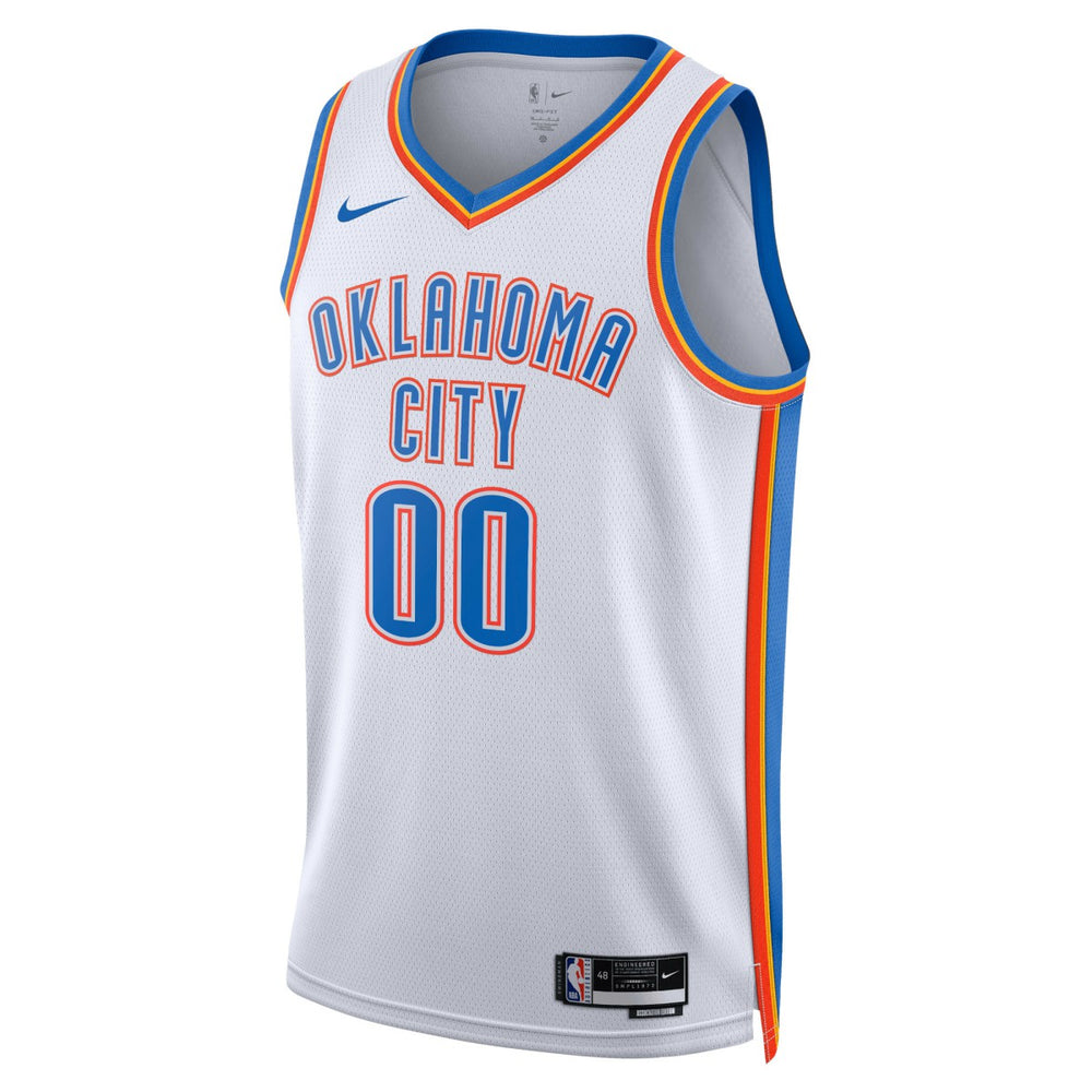 Nike - Oklahoma City Thunder Unisex Swingman Custom Jersey White - Association Edition
