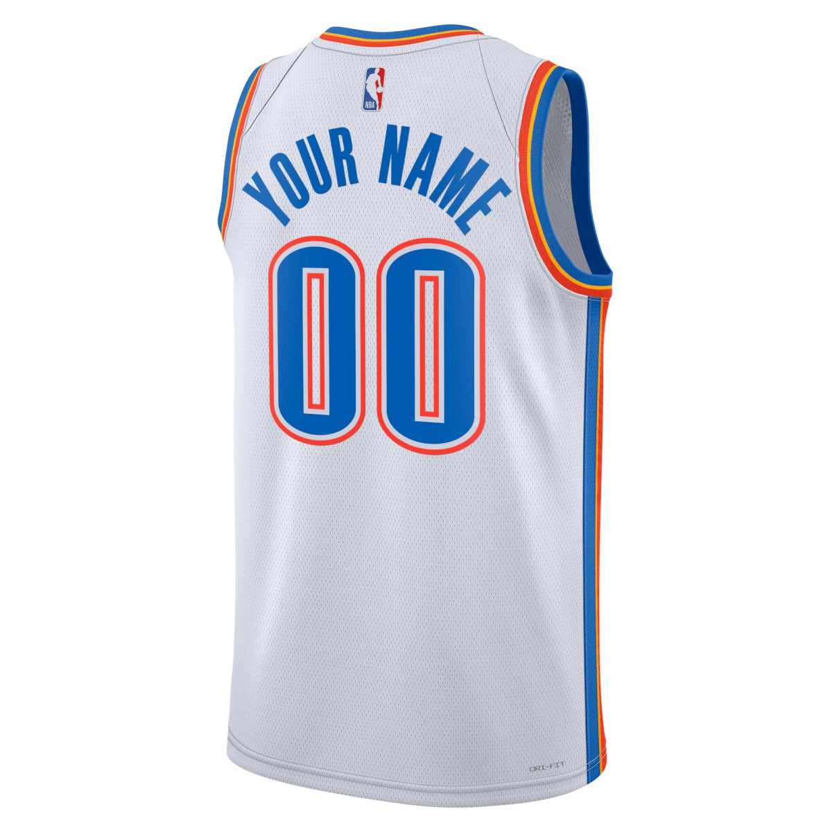 Nike - Oklahoma City Thunder Unisex Swingman Custom Jersey White - Association Edition