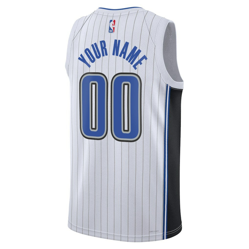 Orlando Magic Unisex Swingman Custom Jersey White - Association Edition | NBA Jerseys