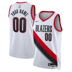 Nike - Portland Trail Blazers Unisex Swingman Custom Jersey White - Association Edition