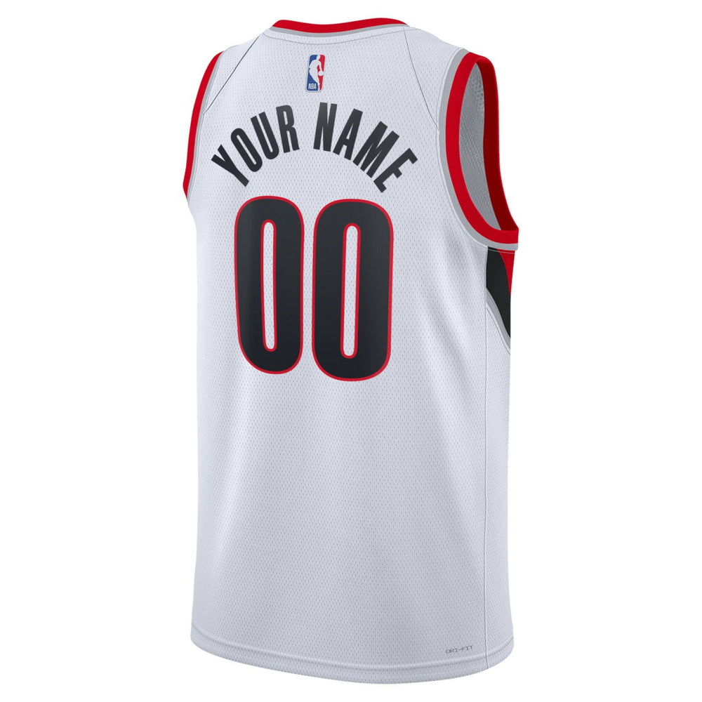 Nike - Portland Trail Blazers Unisex Swingman Custom Jersey White - Association Edition