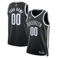 Nike - Brooklyn Nets Unisex Swingman Custom Jersey Black - Icon Edition