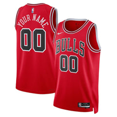 Nike - Chicago Bulls Unisex Swingman Custom Jersey Red - Icon Edition