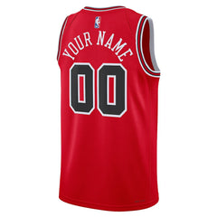 Nike - Chicago Bulls Unisex Swingman Custom Jersey Red - Icon Edition