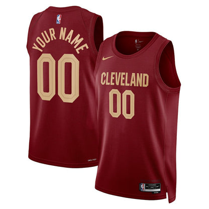 Cleveland Cavaliers Unisex Swingman Custom Jersey Burgundy sale - Icon Edition | NBA Jerseys