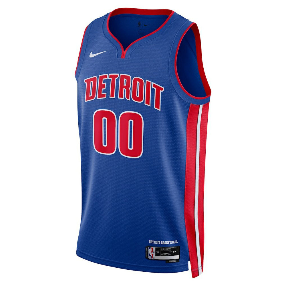 Nike - Detroit Pistons Unisex Swingman Custom Jersey Blue - Icon Edition