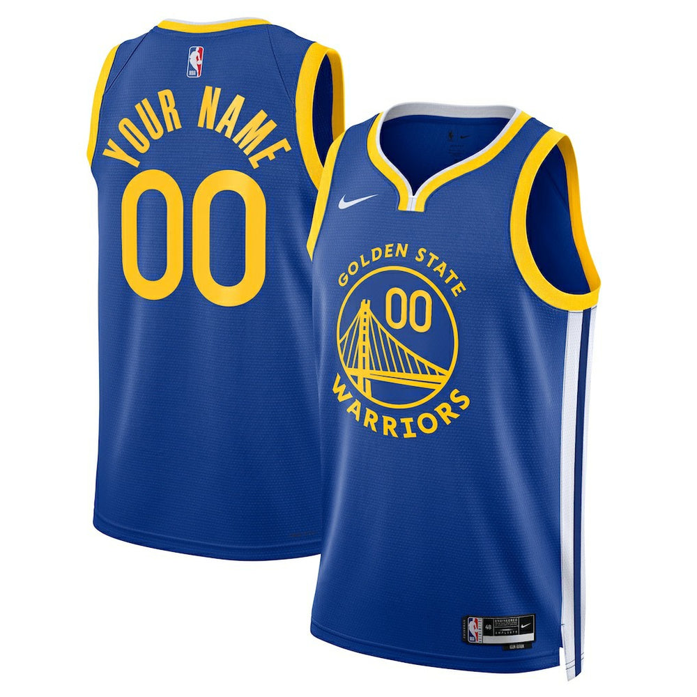Nike - Golden State Warriors Unisex Swingman Custom Jersey Royal - Icon Edition