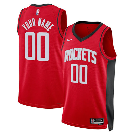 Houston Rockets Unisex Swingman Custom Jersey Red - Icon Edition | NBA Jerseys
