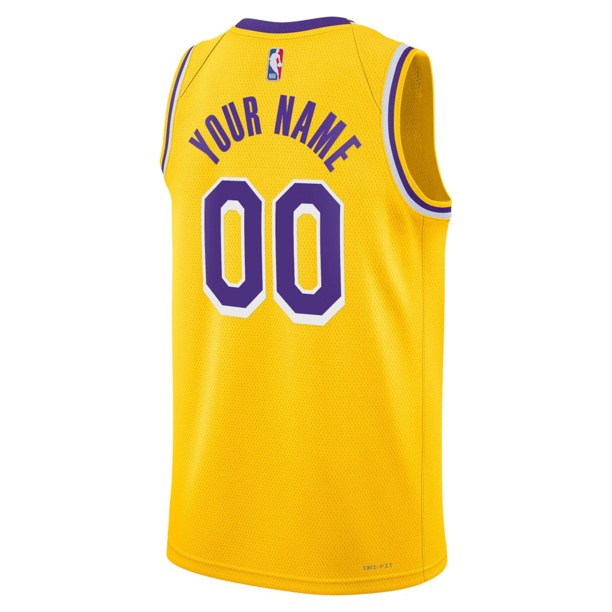 Nike - Los Angeles Lakers Unisex Swingman Custom Jersey Gold - Icon Edition