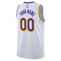 Nike - Los Angeles Lakers Unisex Swingman Custom Jersey White - Association Edition