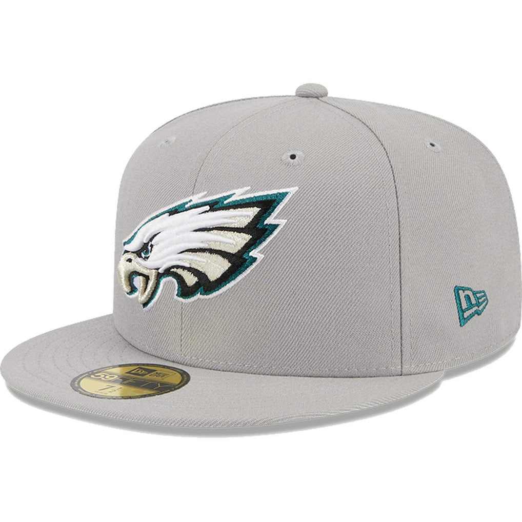 Philadelphia Eagles New Era Omaha 59FIFTY Fitted Hat Gray - NFL