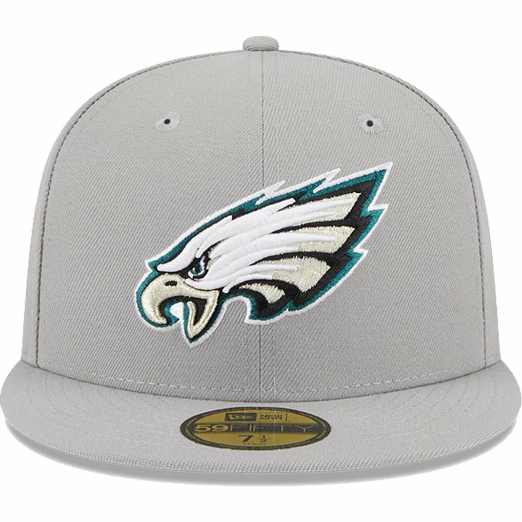 Philadelphia Eagles New Era Omaha 59FIFTY Fitted Hat Gray - NFL