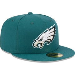 Philadelphia Eagles New Era Omaha 59FIFTY Fitted Hat Midnight Green - NFL
