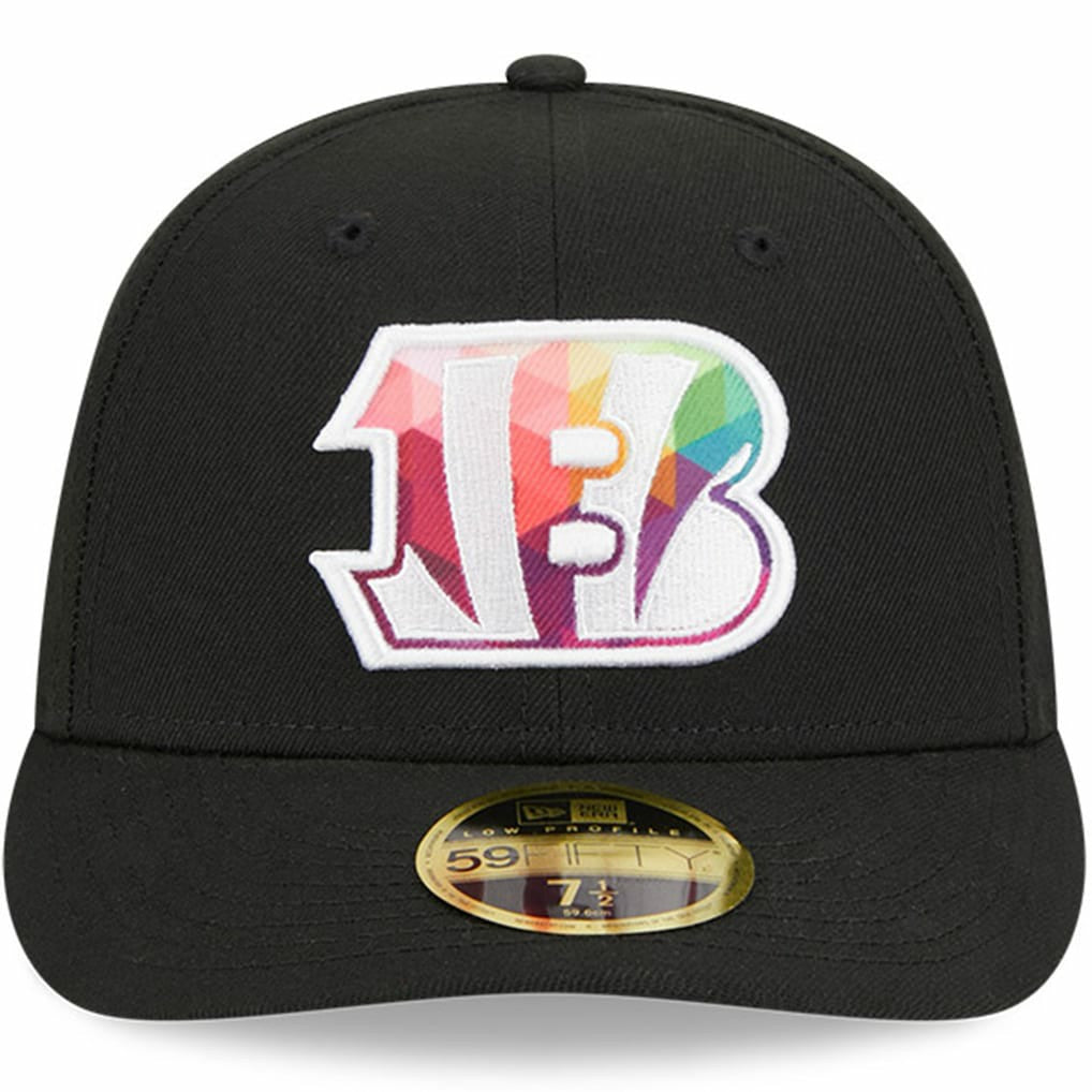 Cincinnati Bengals New Era 2023 NFL Crucial Catch Low Profile 59FIFTY Fitted Hat Black - NFL