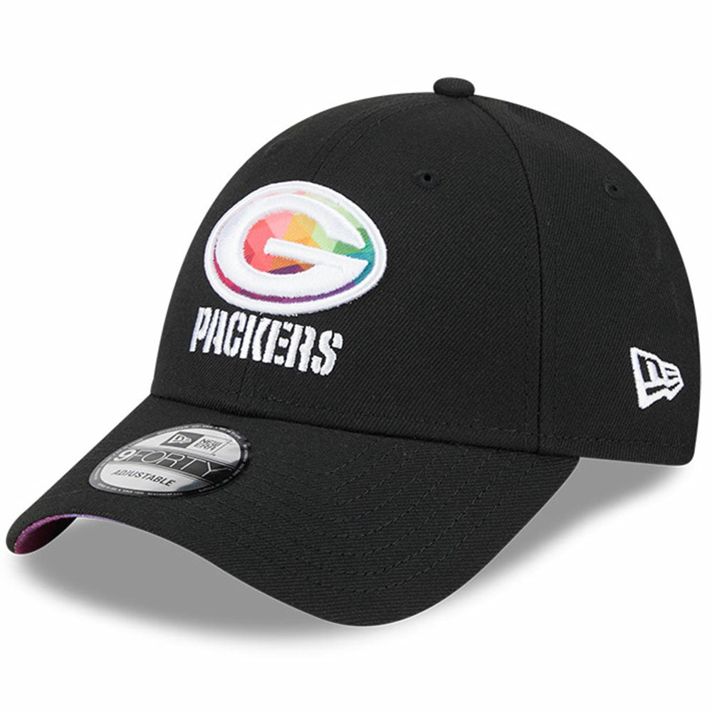 Green Bay Packers New Era 2023 NFL Crucial Catch 9FORTY Adjustable Hat Black - NFL