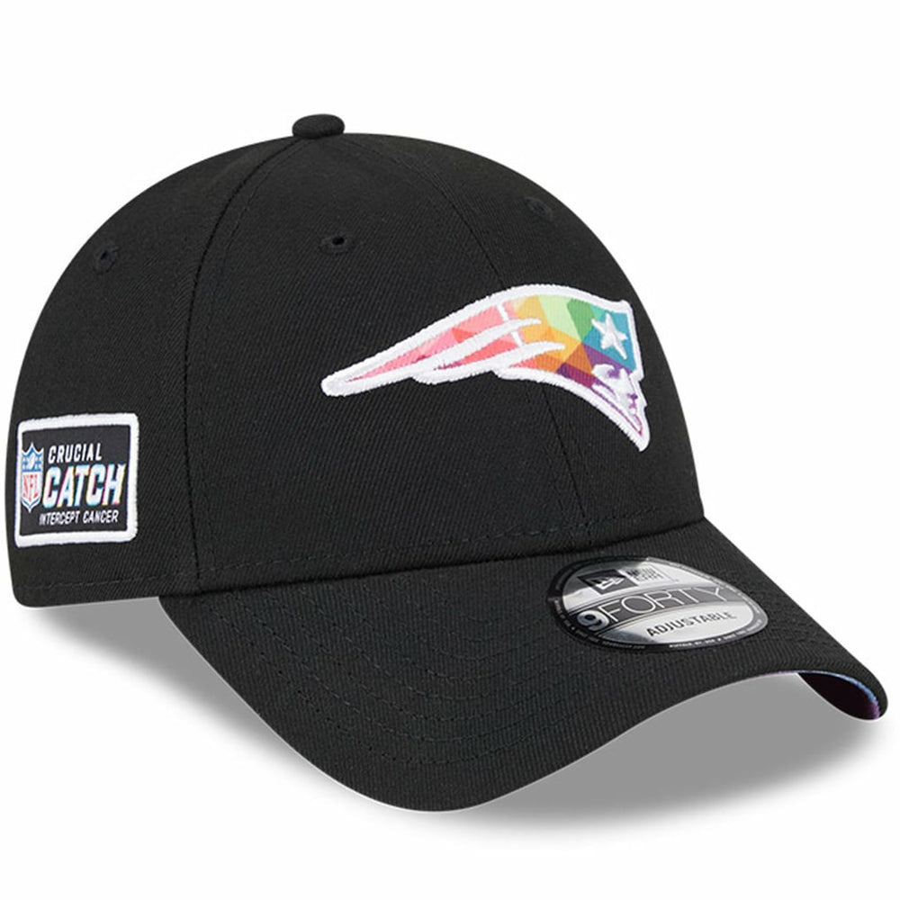 New England Patriots New Era 2023 NFL Crucial Catch 9FORTY Adjustable Hat Black - NFL