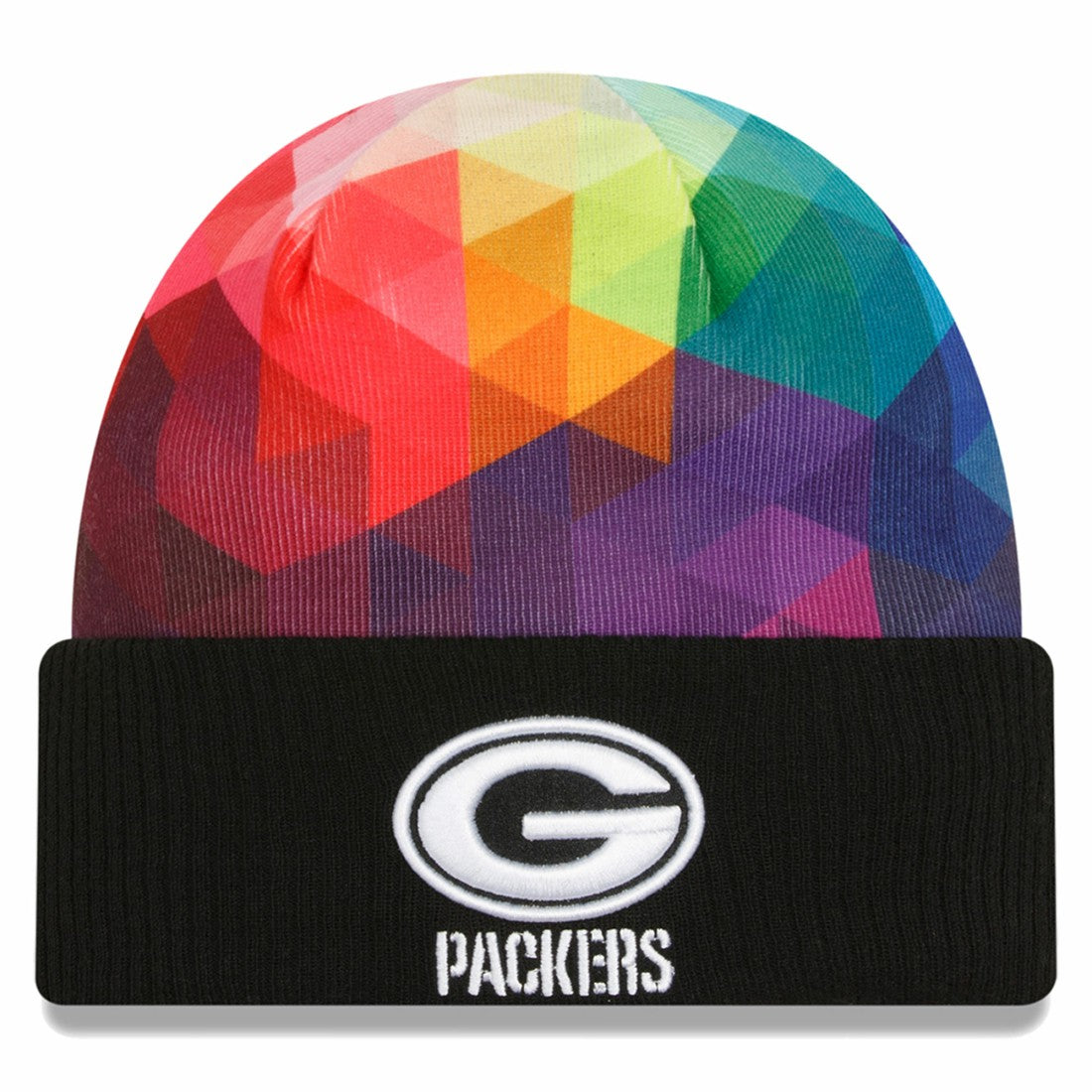 Green Bay Packers New Era 2023 NFL Crucial Catch Cuffed Knit Hat Black - NFL