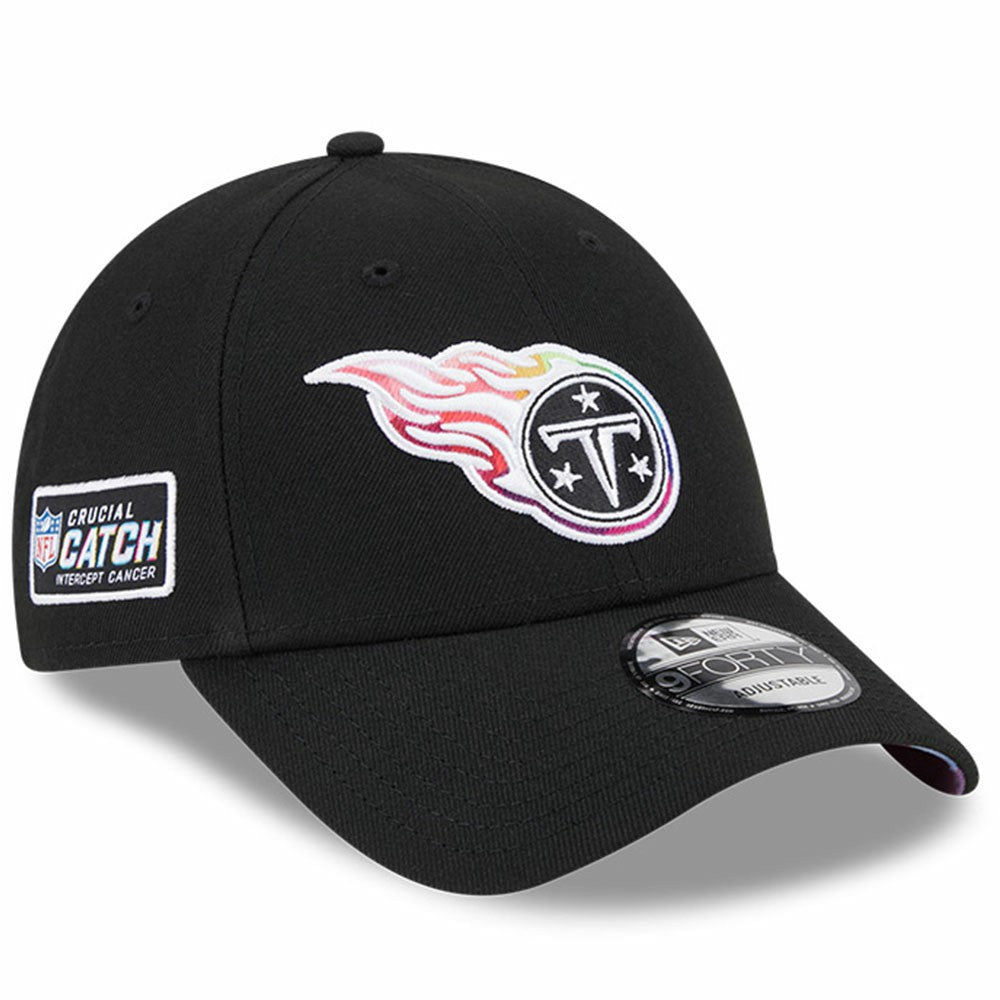 Tennessee Titans New Era 2023 NFL Crucial Catch 9FORTY Adjustable Hat Black - NFL