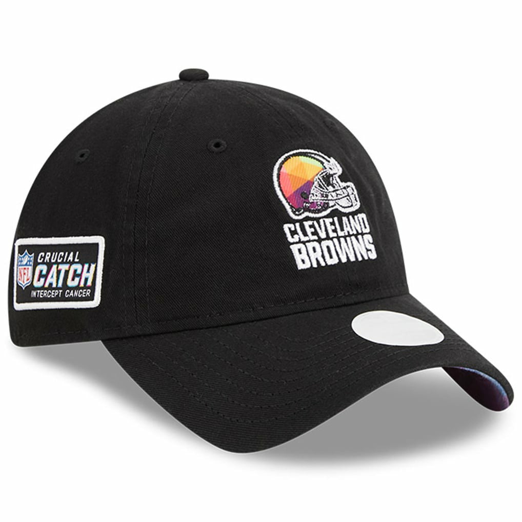 Cleveland Browns New Era Women's 2023 NFL Crucial Catch 9TWENTY Adjustable Hat Black - NFL