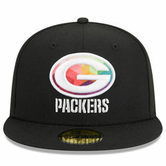 Green Bay Packers New Era 2023 NFL Crucial Catch 59FIFTY Fitted Hat Black - NFL