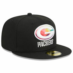 Green Bay Packers New Era 2023 NFL Crucial Catch 59FIFTY Fitted Hat Black - NFL