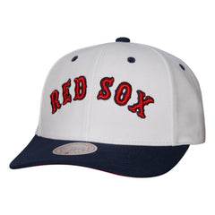 Boston Red Sox Mitchell & Ness Cooperstown Collection Pro Crown Snapback Hat Lifestyle