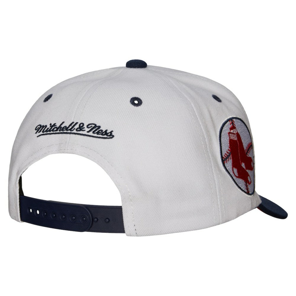 Boston Red Sox Mitchell & Ness Cooperstown Collection Pro Crown Snapback Hat Lifestyle