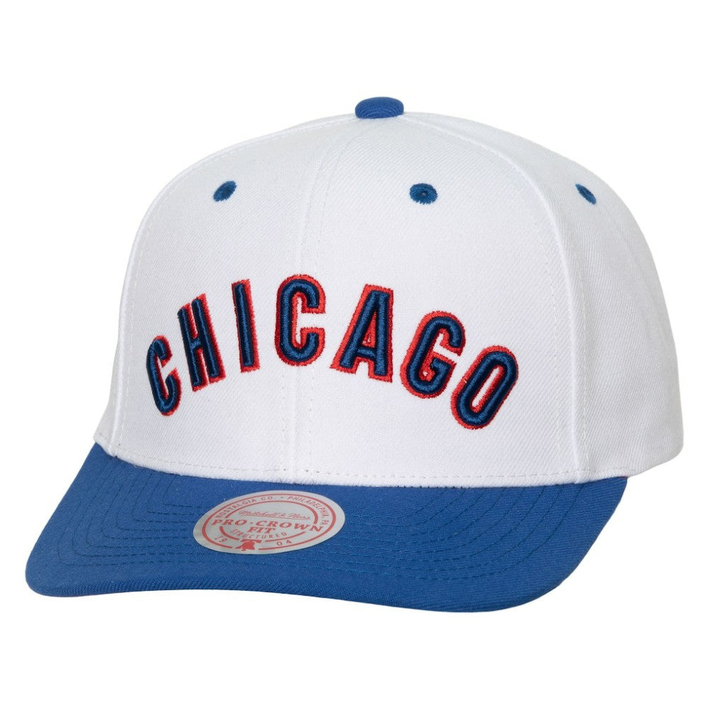 Chicago Cubs Mitchell & Ness Cooperstown Collection Pro Crown Snapback Hat Clearance