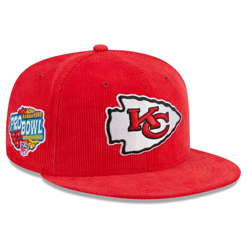 Kansas City Chiefs New Era Throwback Cord 59FIFTY Fitted Hat Red - NFL