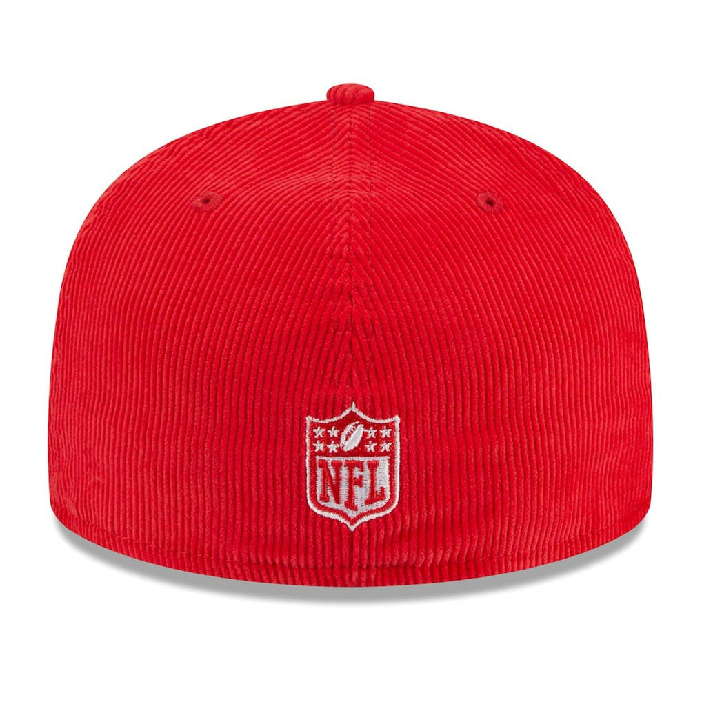 Kansas City Chiefs New Era Throwback Cord 59FIFTY Fitted Hat Red - NFL
