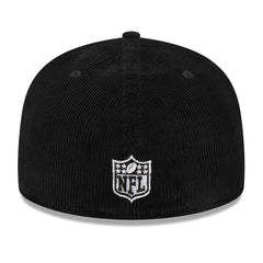 Pittsburgh Steelers New Era Throwback Cord 59FIFTY Fitted Hat Black - NFL