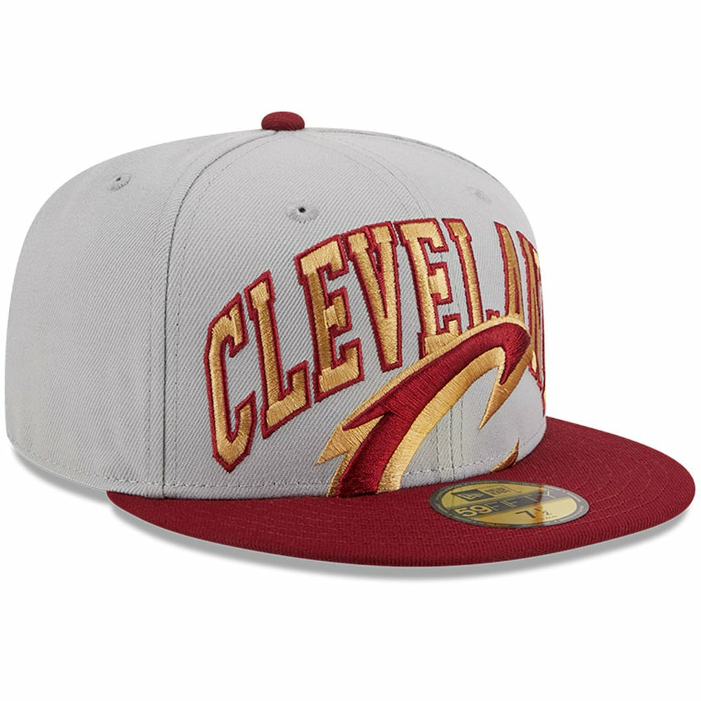 New Era - Cleveland Cavaliers Tip-Off Two-Tone 59FIFTY Fitted Hat - Gray/Wine