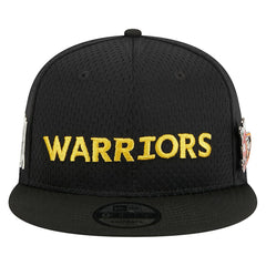 New Era - Golden State Warriors Post-Up Pin Mesh 9FIFTY Snapback Hat - Black