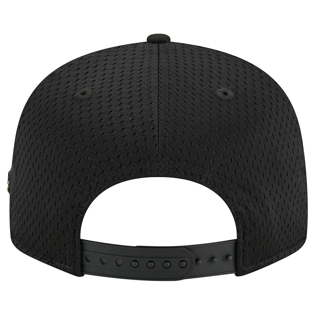 New Era - Philadelphia 76ers Post-Up Pin Mesh 9FIFTY Snapback Hat - Black