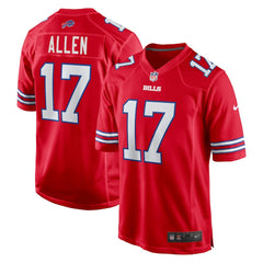 Josh Allen Buffalo Bills Alternate Game Jersey Red - Nike