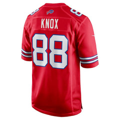 Dawson Knox Buffalo Bills Alternate Game Jersey Red - Nike