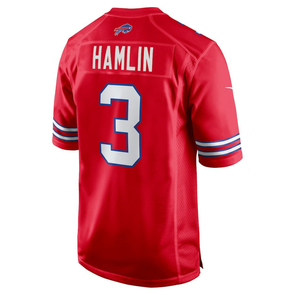 Damar Hamlin Buffalo Bills Alternate Game Jersey Red - Nike