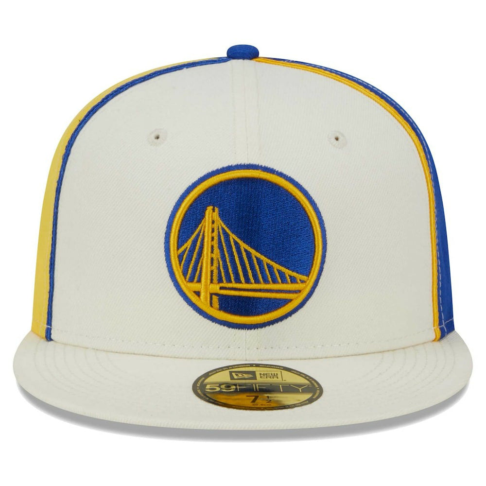 New Era - Golden State Warriors Piped Pop Panel 59FIFTY Fitted Hat - Cream