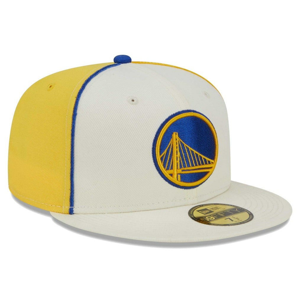 New Era - Golden State Warriors Piped Pop Panel 59FIFTY Fitted Hat - Cream
