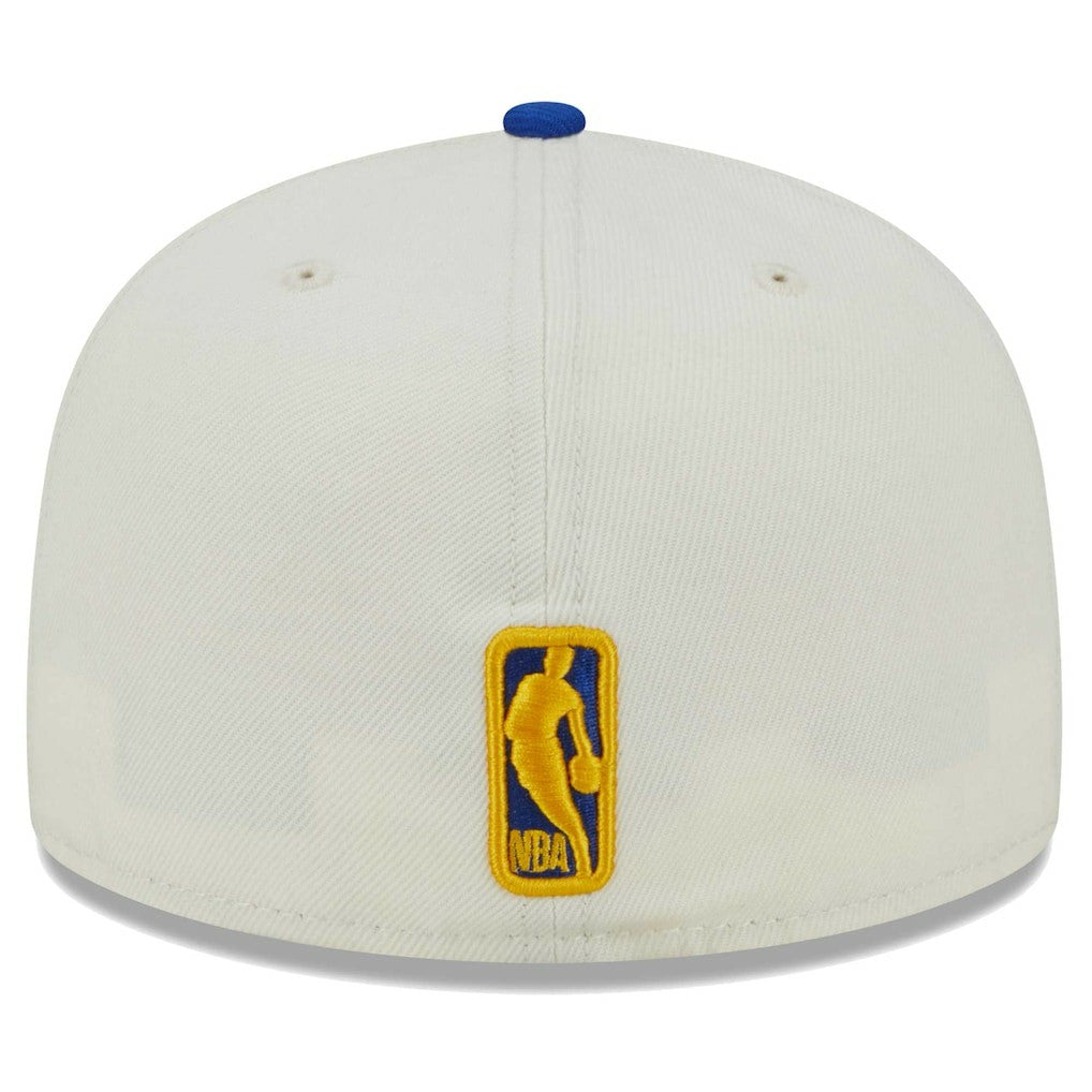 New Era - Golden State Warriors Piped Pop Panel 59FIFTY Fitted Hat - Cream