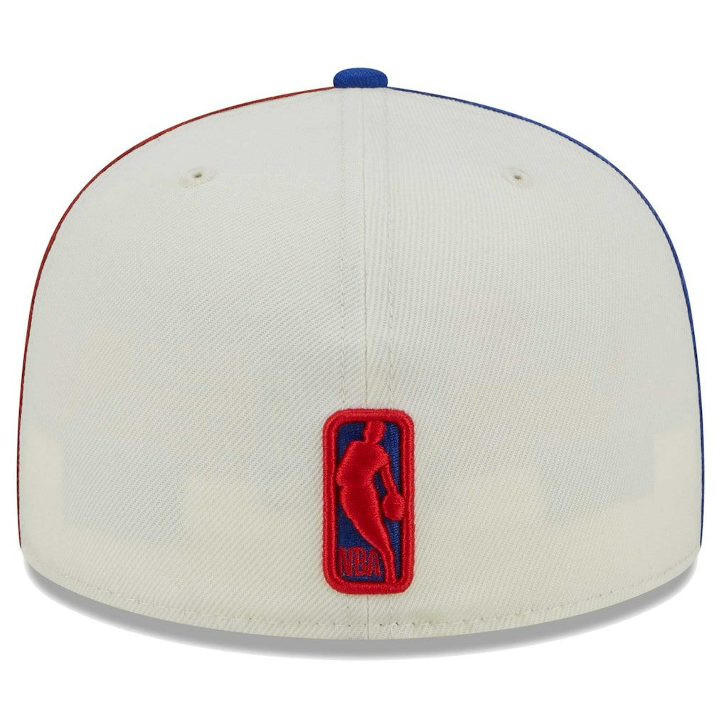 New Era - Philadelphia 76ers Piped Pop Panel 59FIFTY Fitted Hat - Cream