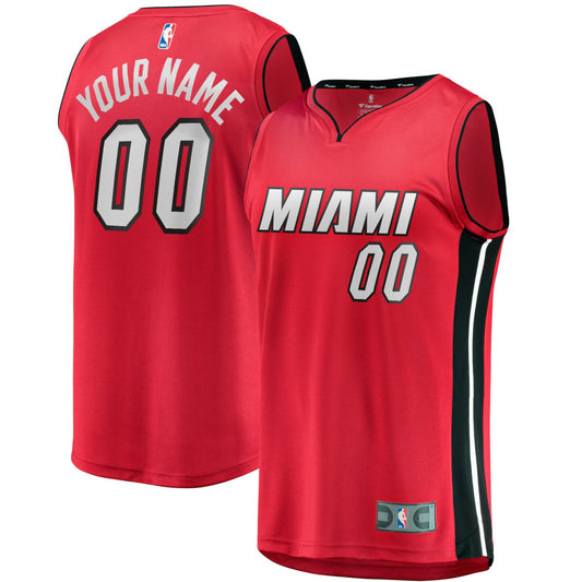 Miami Heat Fast Break Custom Jersey - Red - Statement Edition | NBA Jerseys