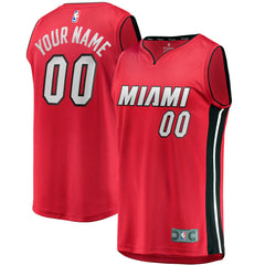 Fanatics - Miami Heat Fast Break Custom Jersey - Red - Statement Edition