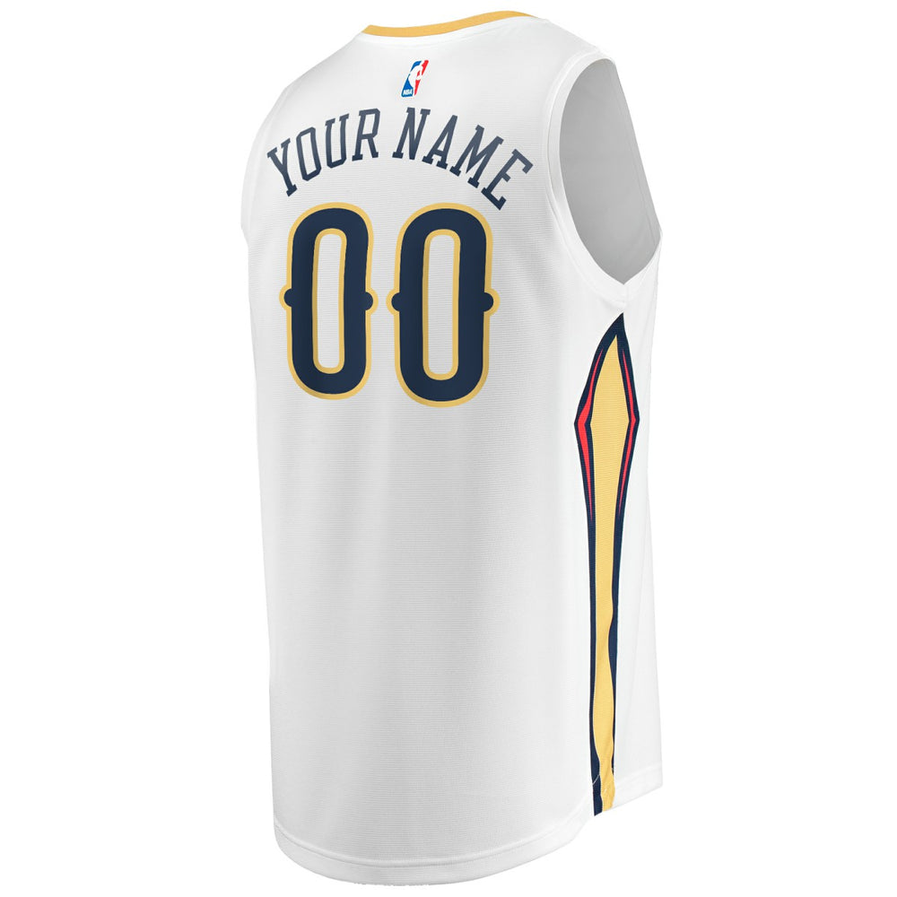 Fanatics - New Orleans Pelicans Youth Fast Break Replica Custom Jersey - Association Edition - White